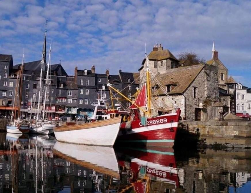 Ferienwohnung Les Mouettes Du Port Honfleur Exterior foto